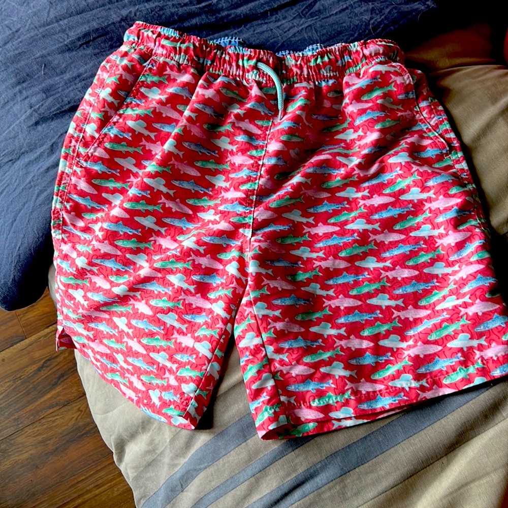 Peter Millar Seaside Collection youth XL swimsuit-liner has been cut out